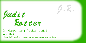 judit rotter business card